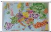 MAPA EUROPY Z KODAMI POCZTOWYMI, WYMIARY:  140 x 100cm, DO POWIESZENIA NA ŚCIANĘ [SZEROKA]